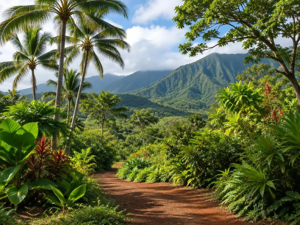Tropical garden in Wahiawa