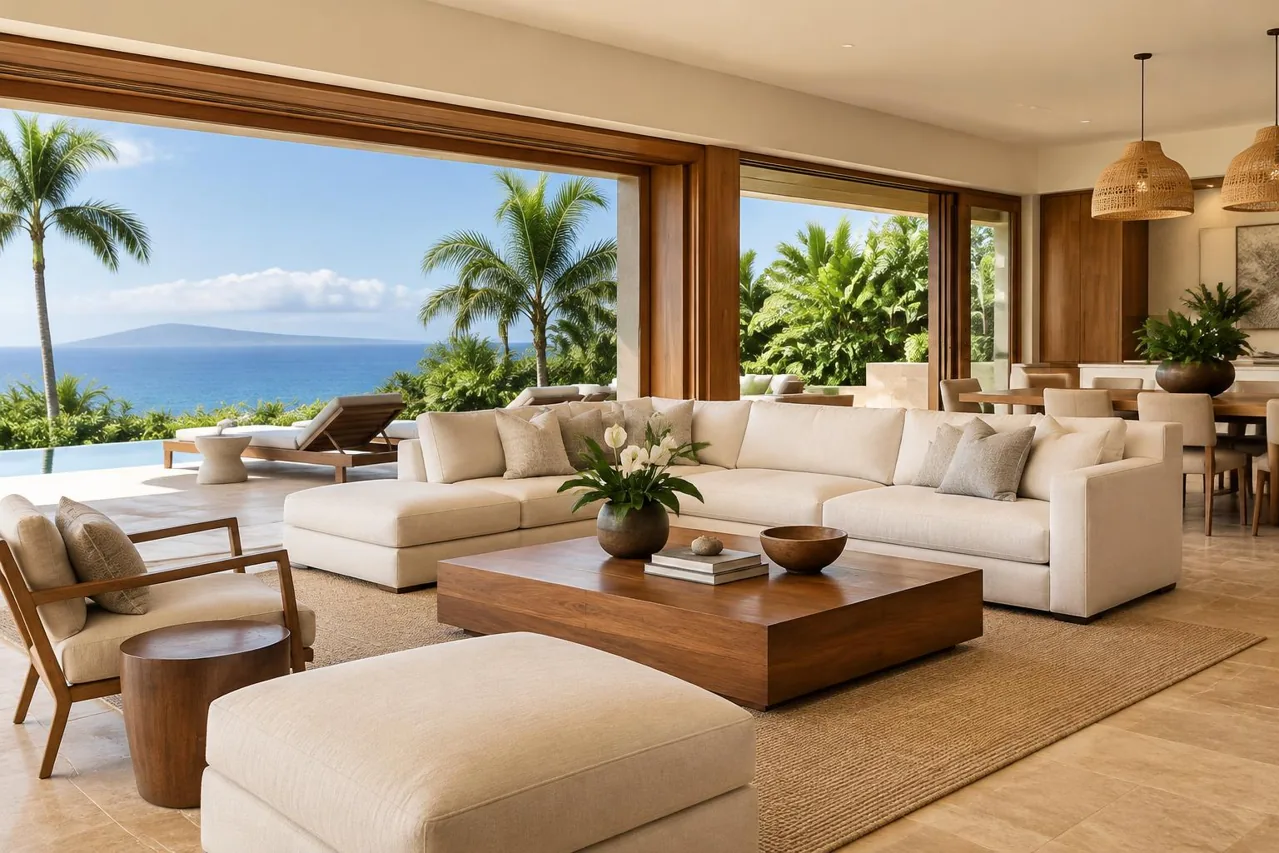 Ocean-view living room